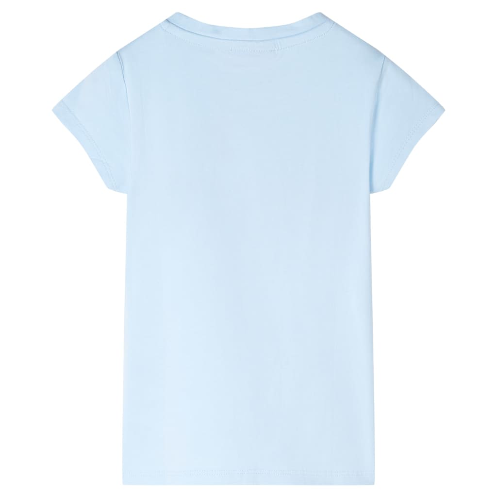 VidaXL Kindershirt 128 zachtblauw