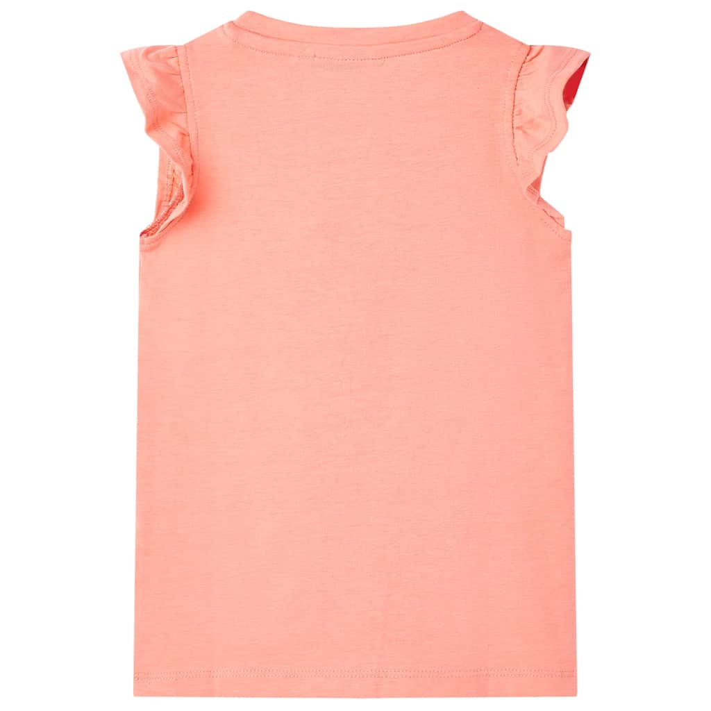 VidaXL Kindershirt 104 neonkoraal