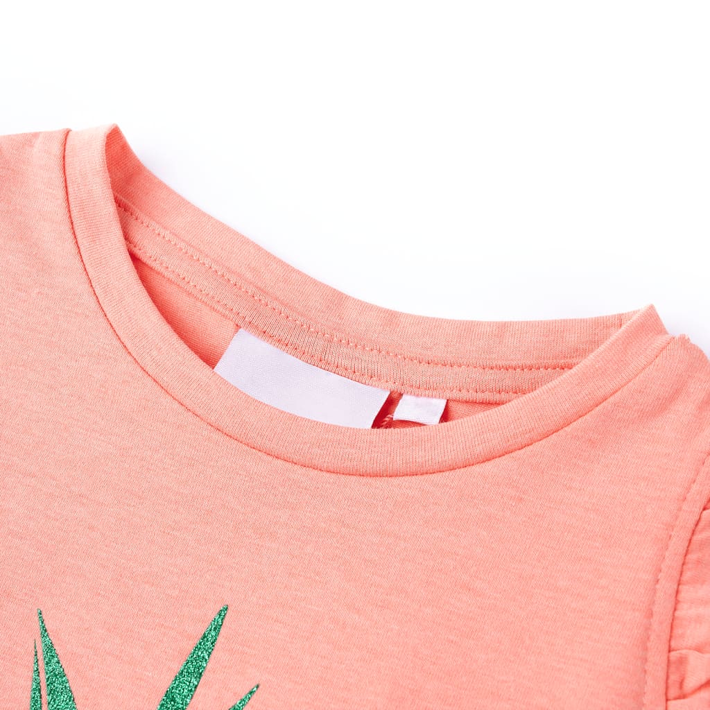 Vidaxl kindershirt 116 neonkoraal