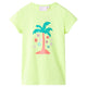 Vidaxl kindershirt 116 fluorescerend geel