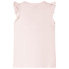 VidaXL Kindershirt met ruches aan de mouwen 140 zachtroze