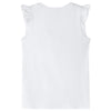 VidaXL Kindershirt met ruches aan de mouwen 104 ecru