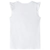VidaXL Kindershirt met ruches aan de mouwen 116 ecru
