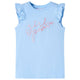 Vidaxl kindershirt met ruches aan de mouwen 104 lichtblauw