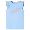 VidaXL Kindershirt met ruches aan de mouwen 116 lichtblauw