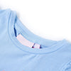 Vidaxl kindershirt met ruches aan de mouwen 140 lichtblauw