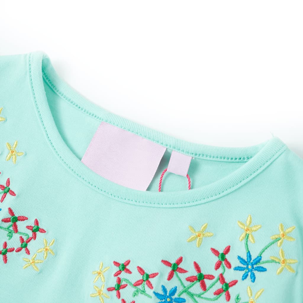 VidaXL Kindershirt 104 lichtzeeblauw