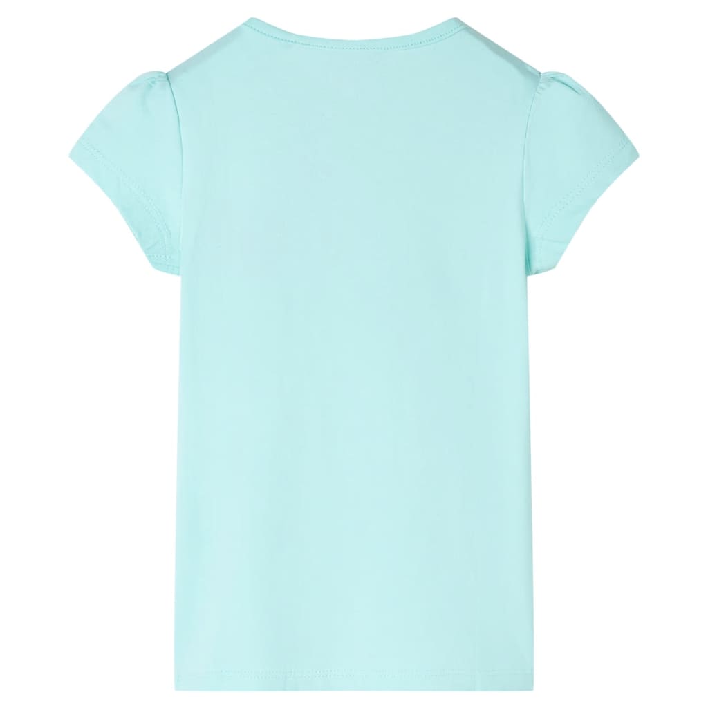 Vidaxl kindershirt 128 lichtzeeblauw