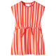 Vidaxl kinderjurk met trekkoord 116 roze en rood
