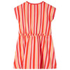 Vidaxl kinderjurk met trekkoord 116 roze en rood