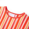 Vidaxl kinderjurk met trekkoord 116 roze en rood