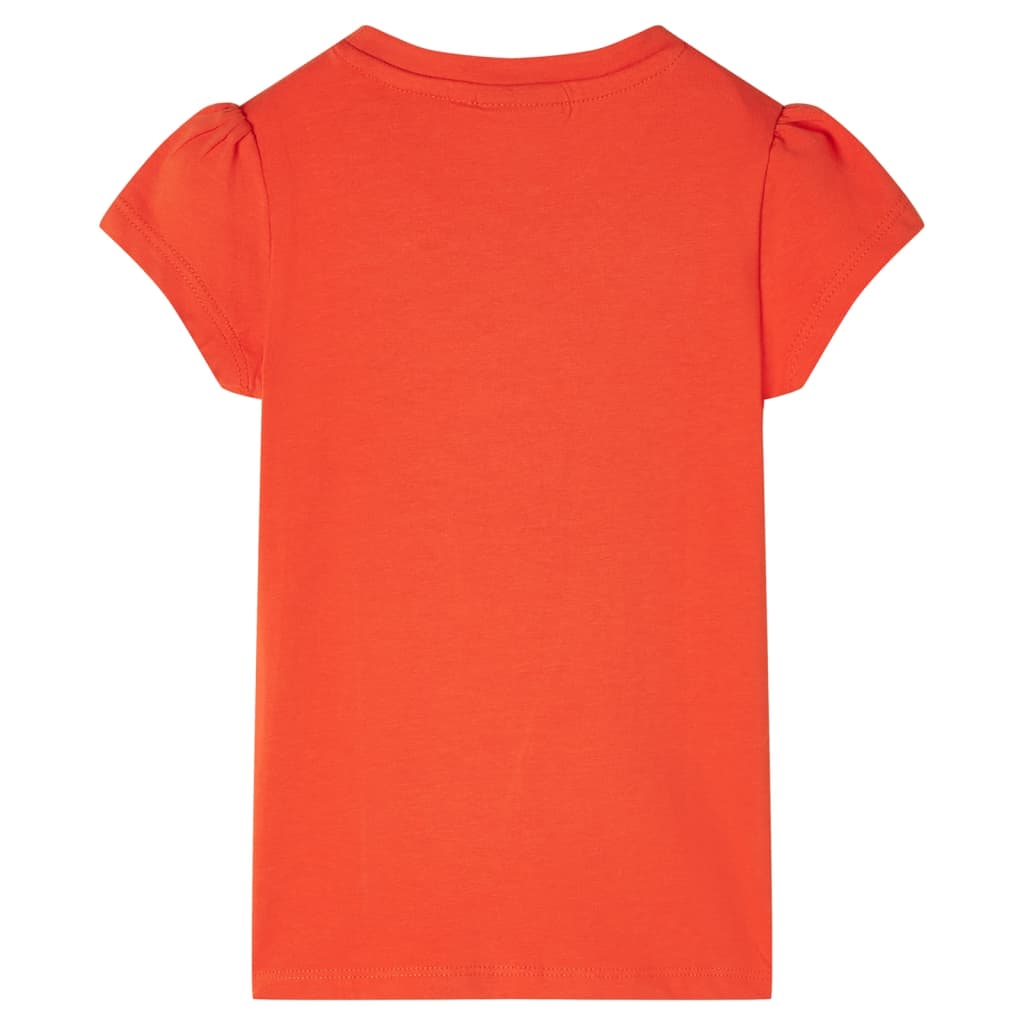 VidaXL Kindershirt 104 donkeroranje