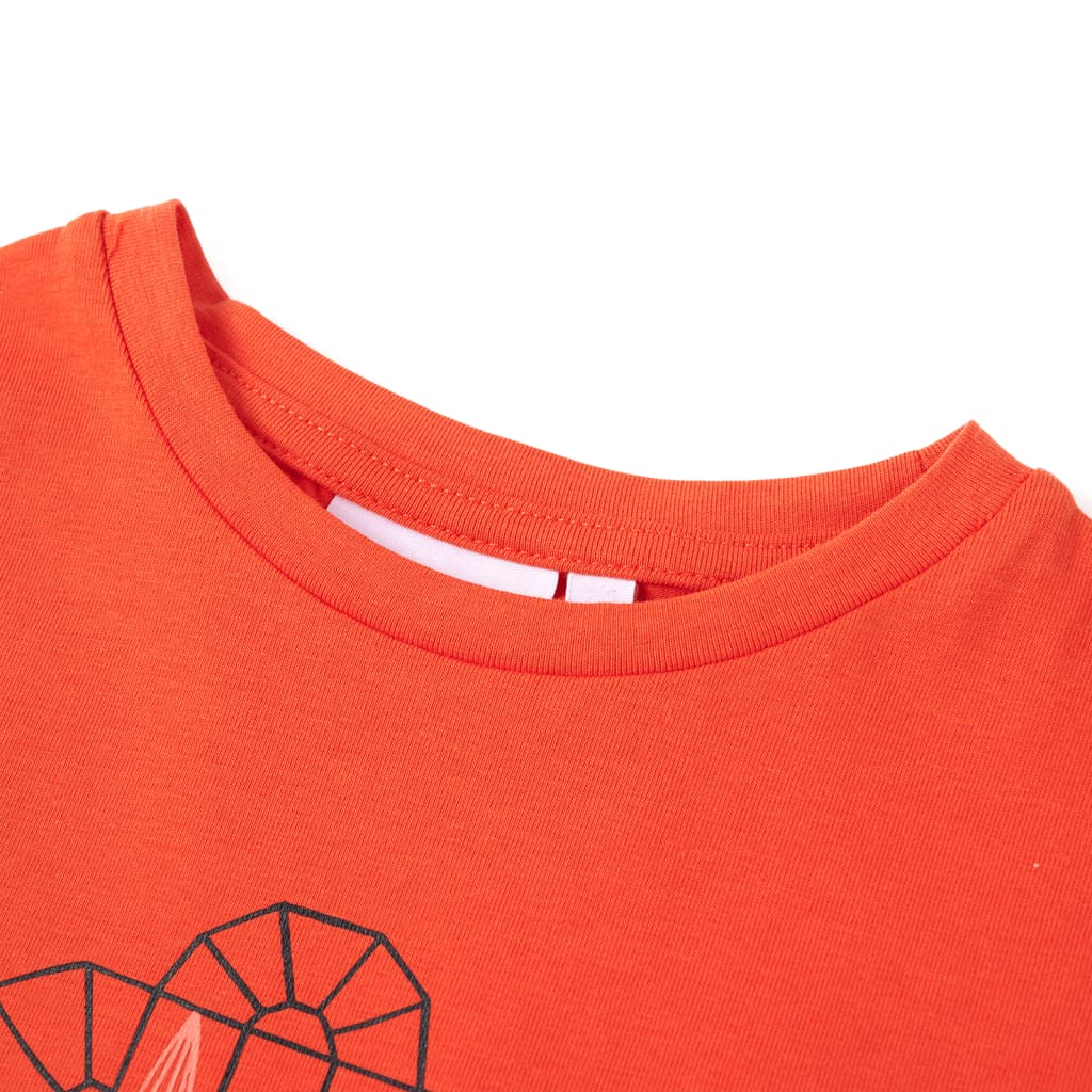 VidaXL Kindershirt 104 donkeroranje