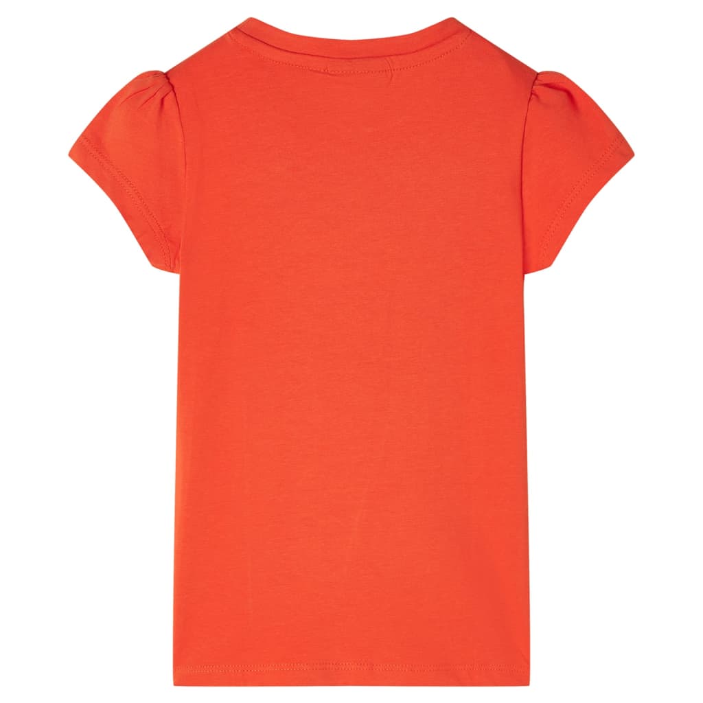 VidaXL Kindershirt 116 donkeroranje