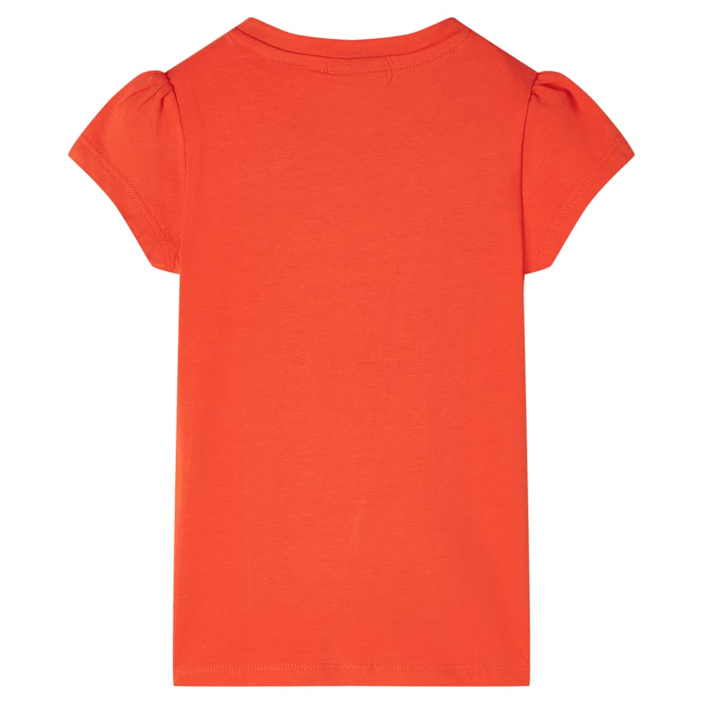 VidaXL Kindershirt 140 donkeroranje