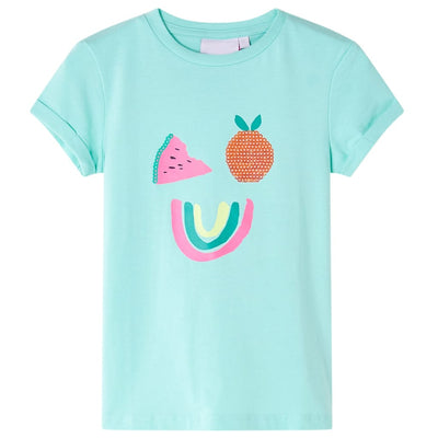 VidaXL Kindershirt 116 lichtmint