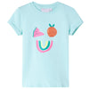 Vidaxl kindershirt 128 lichtzeeblauw
