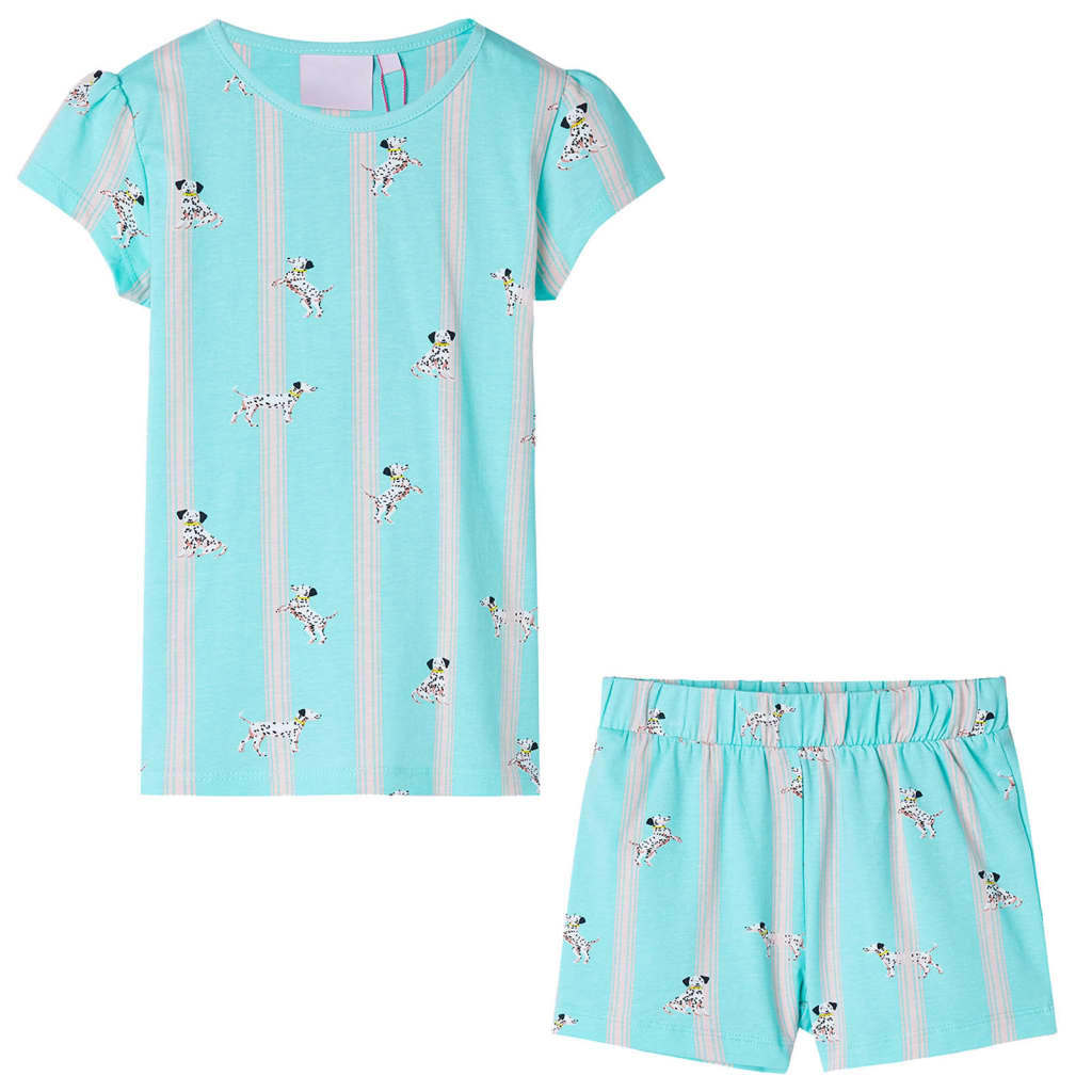 Vidaxl kinderpyjama met korte mouwen 104 ecru