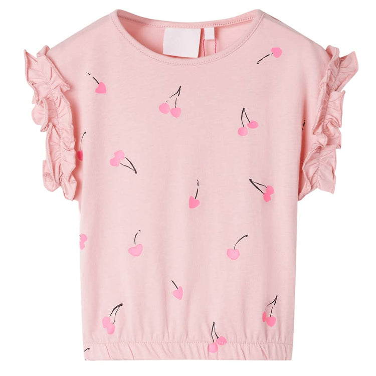 Vidaxl kindershirt 92 lichtroze