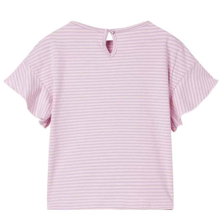 VidaXL Kindershirt met mouwen met ruches 92 lila
