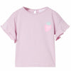 Vidaxl kindershirt met mouwen met ruches 104 lila
