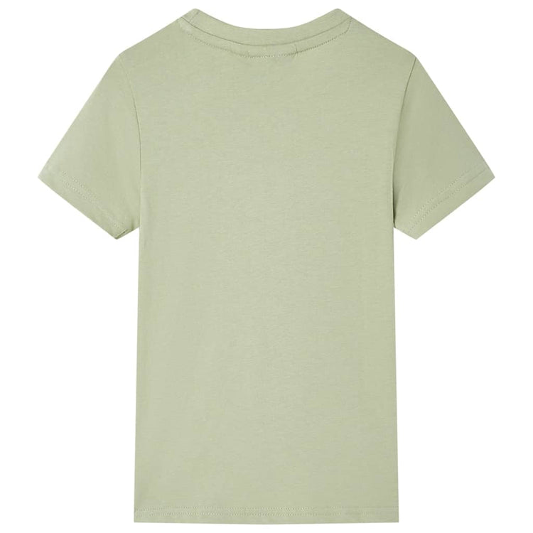 VidaXL Kindershirt met korte mouwen 92 lichtkakikleurig