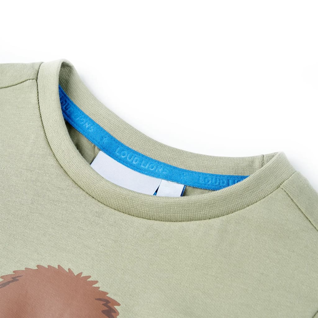 VidaXL Kindershirt met korte mouwen 92 lichtkakikleurig