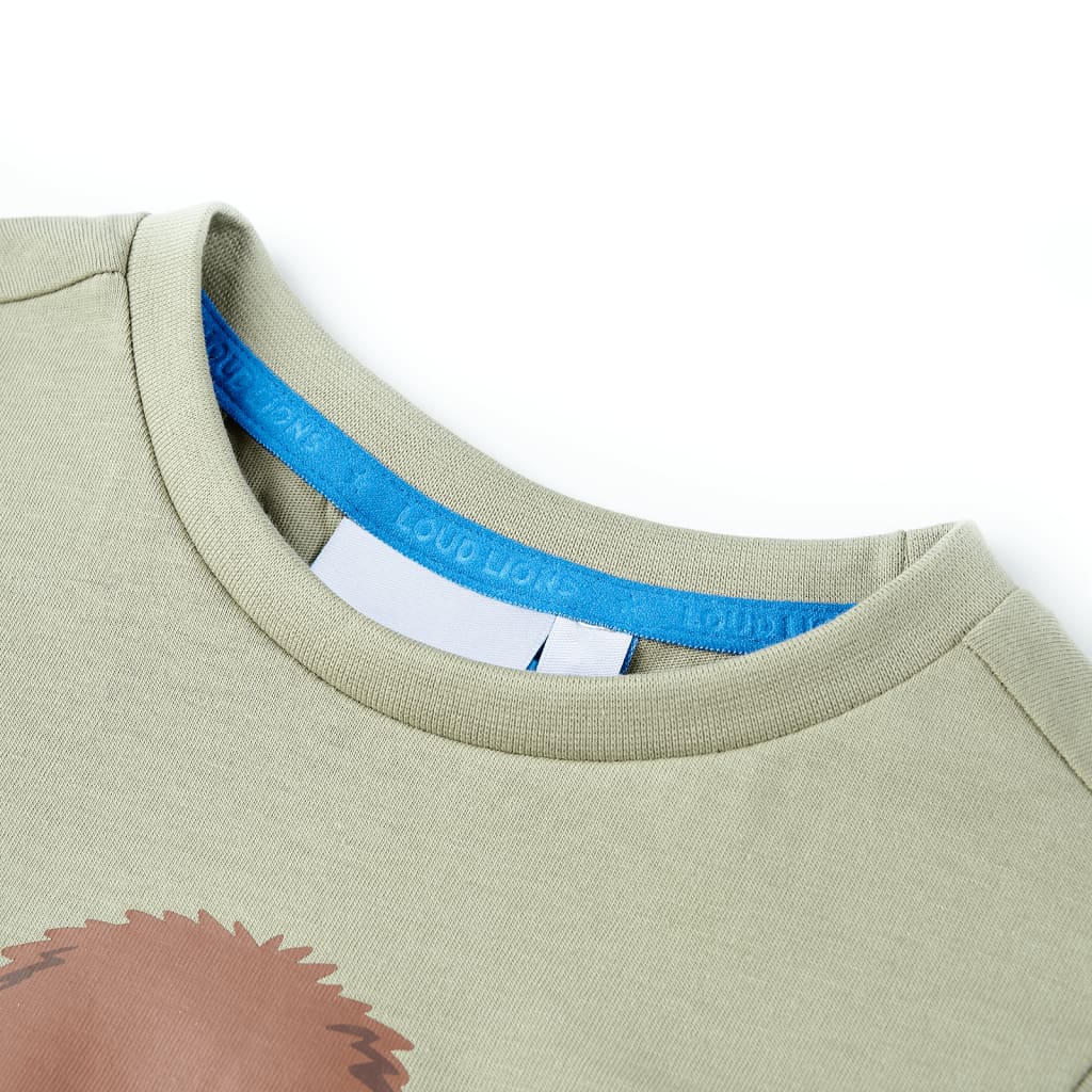 VidaXL Kindershirt met korte mouwen 128 lichtkakikleurig
