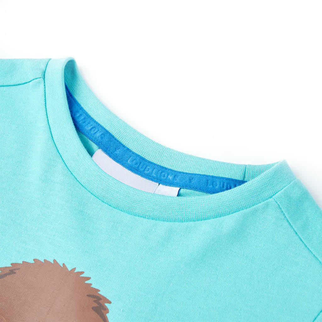 VidaXL Kindershirt met korte mouwen 128 zeeblauw