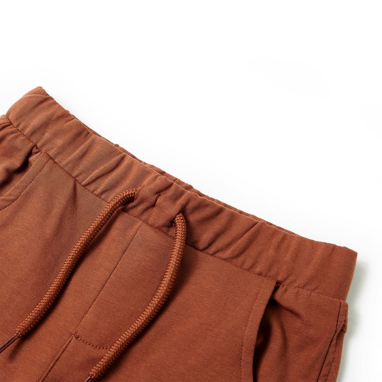 Vidaxl kindershorts met trekkoord 116 bruin