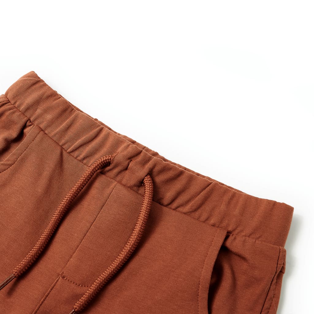 Vidaxl kindershorts met trekkoord 128 bruin