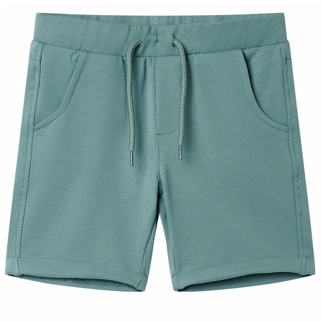 VidaXL Kindershorts met trekkoord 128 oudpetrol