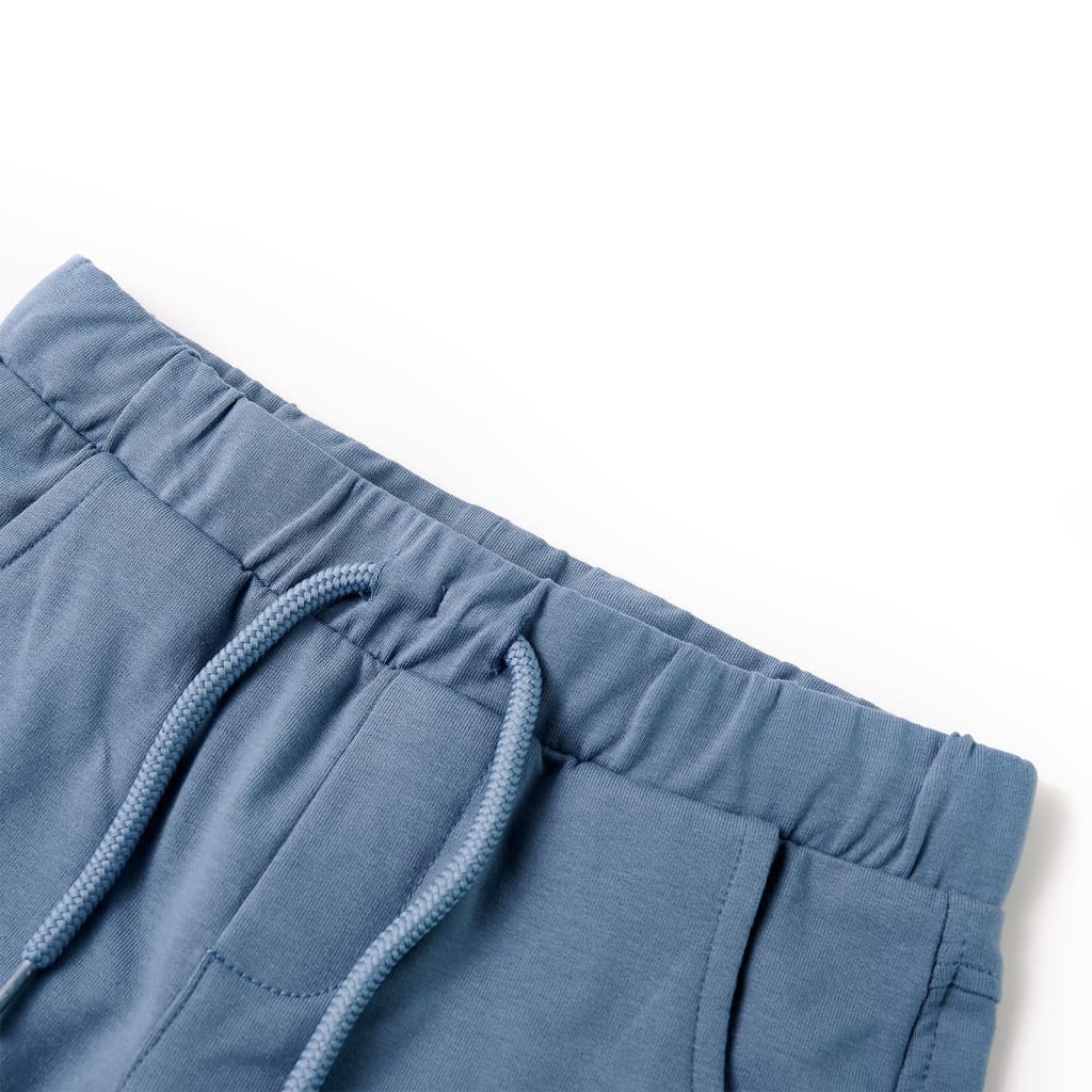 VidaXL Kindershorts met trekkoord 140 donkerblauw