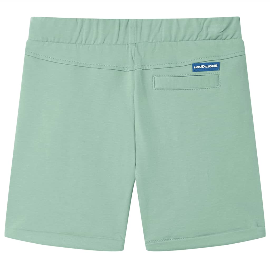 Vidaxl kindershorts met trekkoord 92 lichtkaki