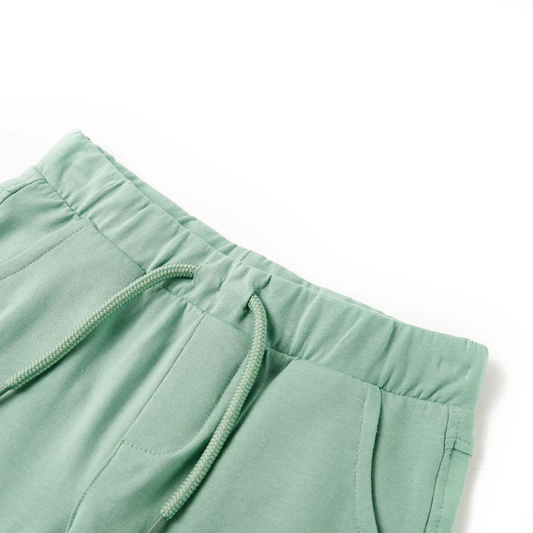 Vidaxl kindershorts met trekkoord 116 lichtkaki