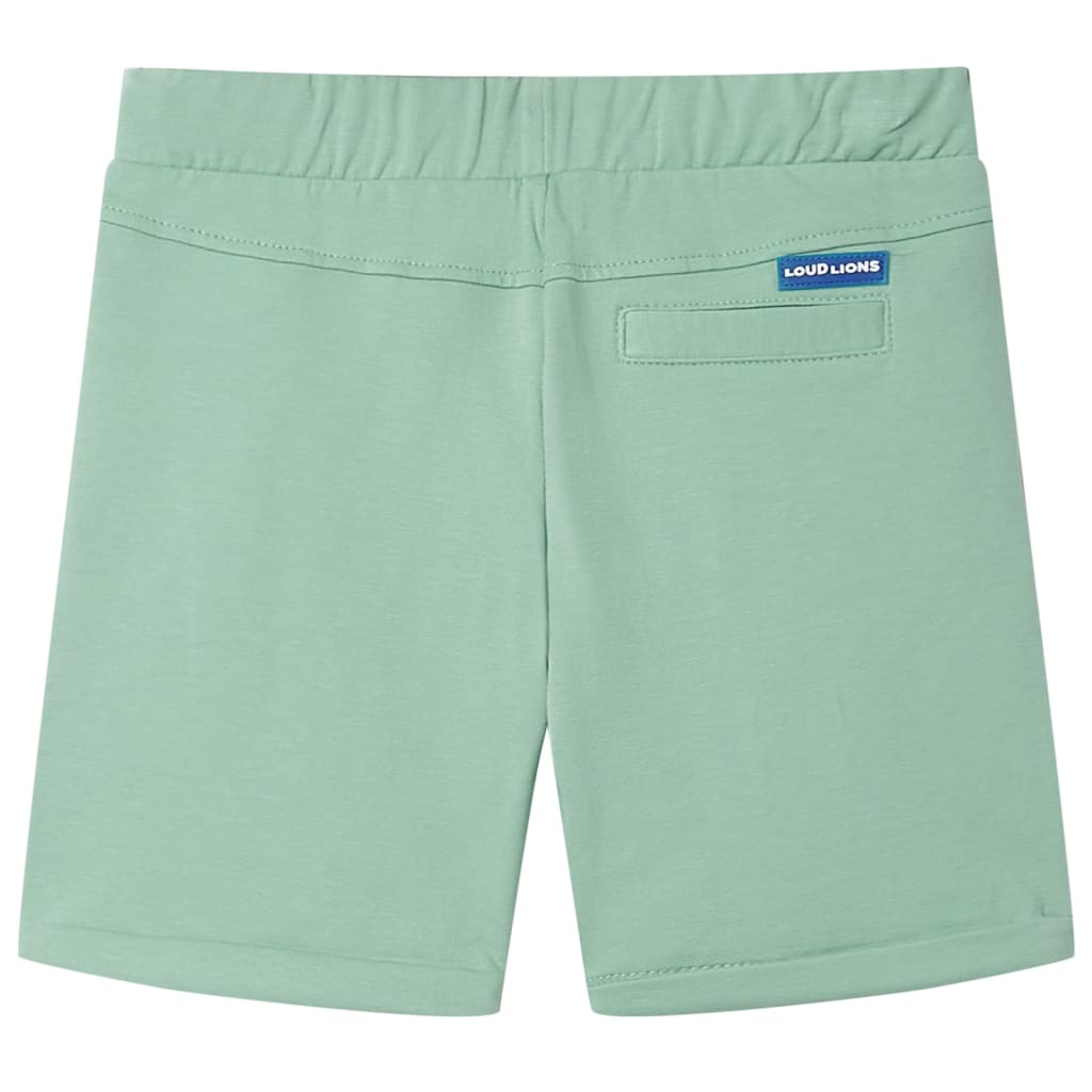 Vidaxl kindershorts met trekkoord 128 lichtkaki