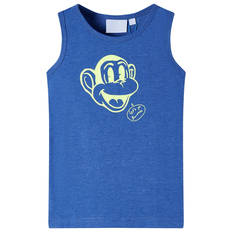 Vidaxl kindertopje 116 gemêleerd blauw