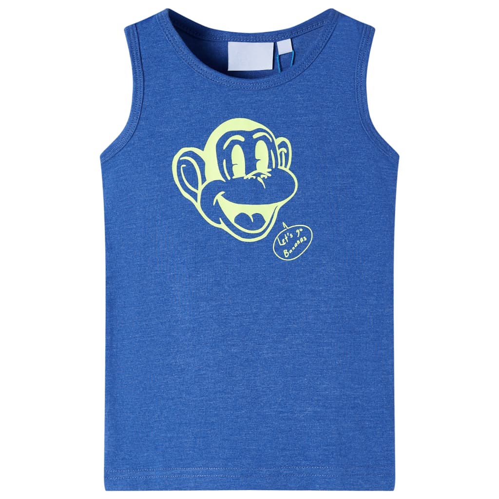 Vidaxl kindertopje 116 gemêleerd blauw