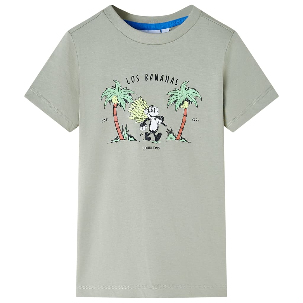 VidaXL Kindershirt 92 lichtkakikleurig