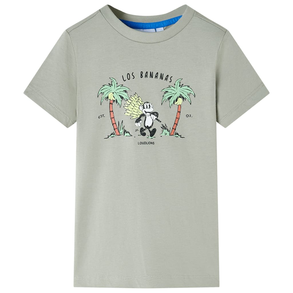 VidaXL Kindershirt 116 lichtkakikleurig