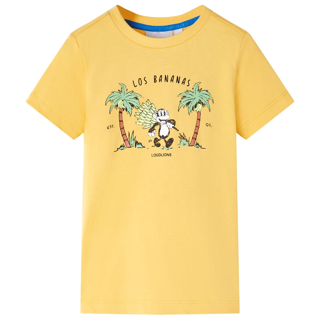 VidaXL Kindershirt 92 lichtokerkleurig