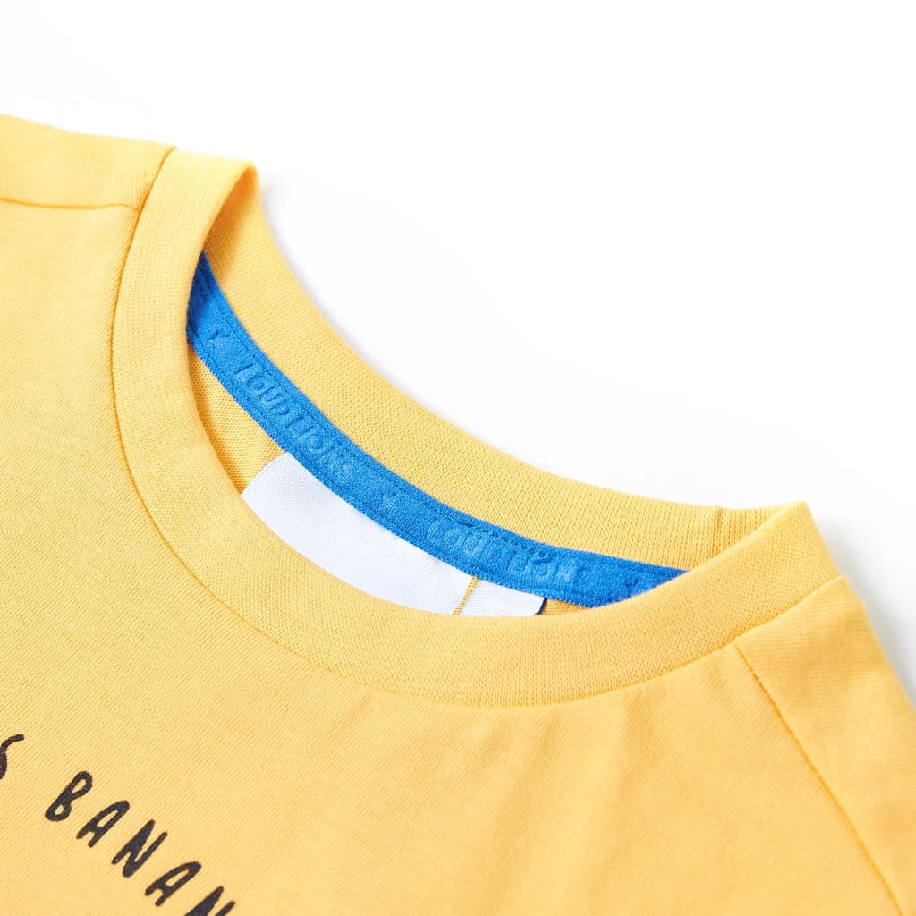 Vidaxl kindershirt 116 lichtokerkleurig