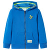 Vidaxl kindervest met capuchon en rits 92 blauw
