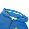 Vidaxl kindervest met capuchon en rits 92 blauw