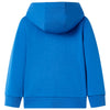 Vidaxl kindervest met capuchon en rits 104 blauw