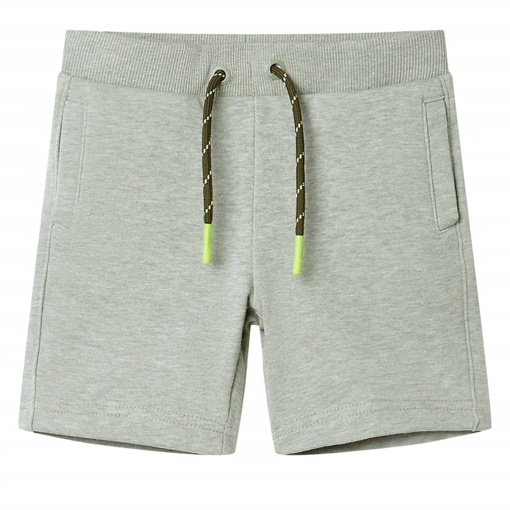 Vidaxl kindershorts met trekkoord 128 gemêleerd lichtkakikleurig