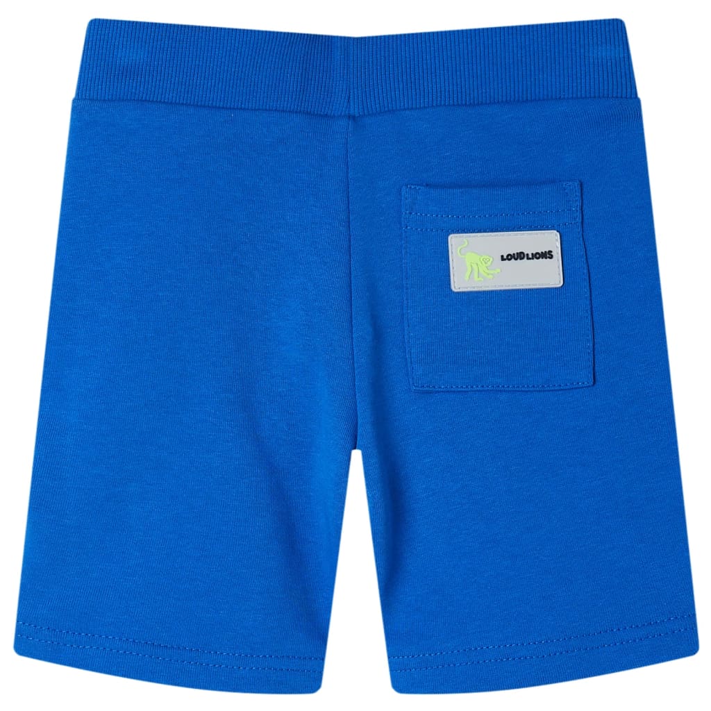 VidaXL Kindershort met trekkoord 92 blauw