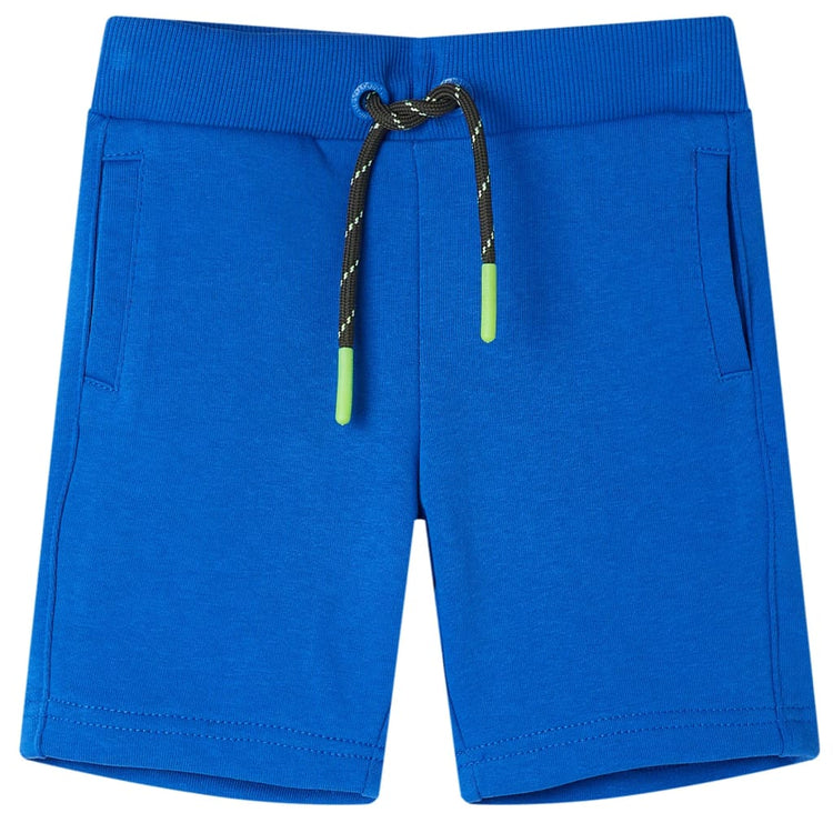 Vidaxl kindershort met trekkoord 128 blauw