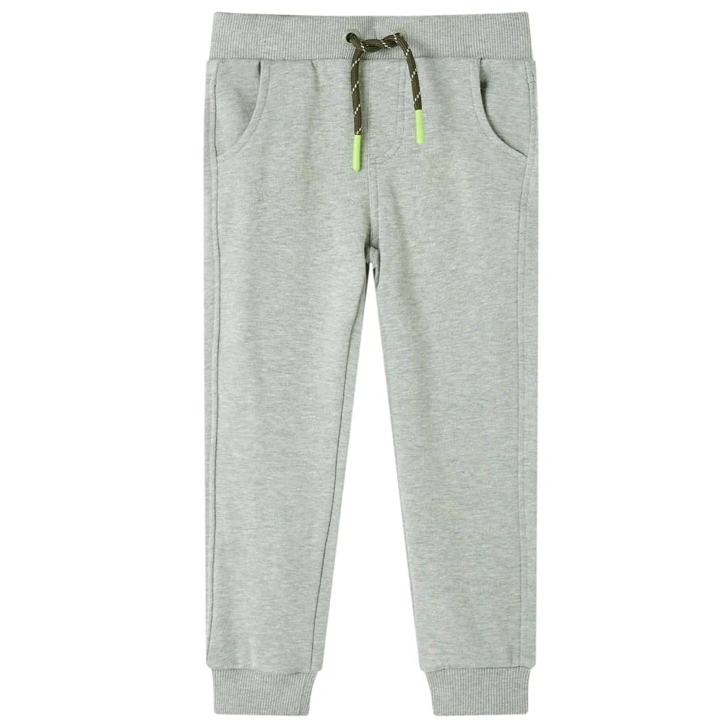 Vidaxl kinderjoggingbroek 128 lichtkaki
