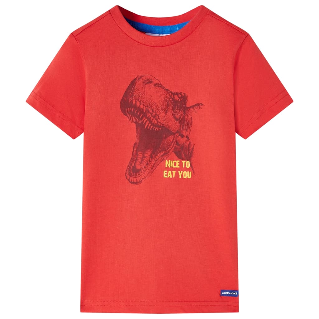 VidaXL Kindershirt 92 rood